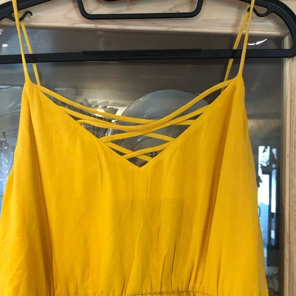 Maurices size Large yellow High-Low adjustable camisole shade of dark marigold - Picture 8 of 13